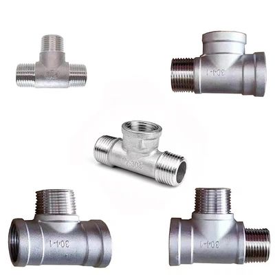 3 Wege aus Edelstahl 1/2 "NPT männliche Gießrohrschlauch-Fitting
