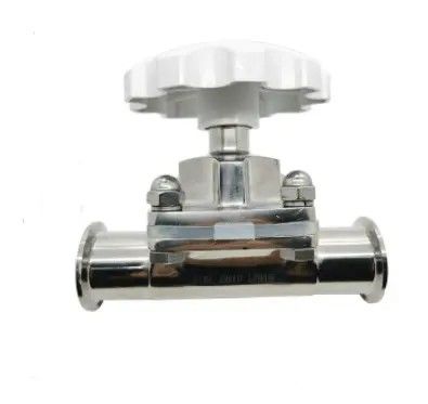 Schmiede Silber aus Edelstahl Manuelle Tri-Clamp-Midschweifventil für manuelle Bedienung