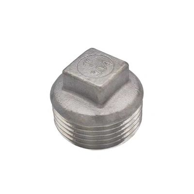 Maßgeschneiderte Unterstützung 304 Edelstahl Quadratkopf-Kernstecker Klasse 150 2' NPT Männlich