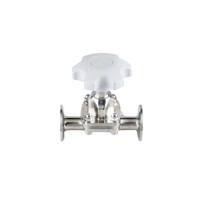 Schmiede Silber aus Edelstahl Manuelle Tri-Clamp-Midschweifventil für manuelle Bedienung