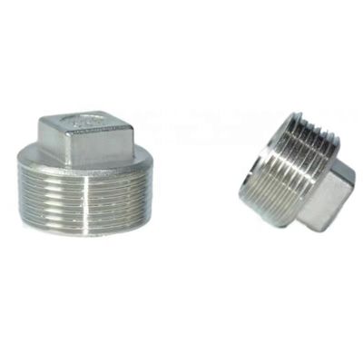 Maßgeschneiderte Unterstützung 304 Edelstahl Quadratkopf-Kernstecker Klasse 150 2' NPT Männlich