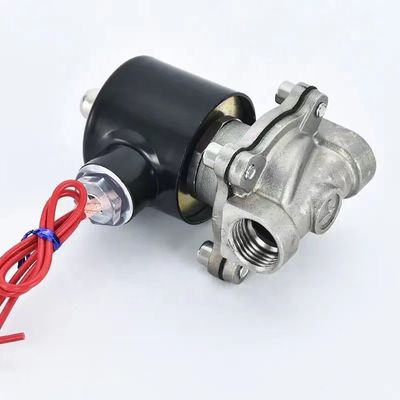 Standard-Edelstahl 304 316L Normal geschlossenes elektrisches Diaphragma-Solenoidventil