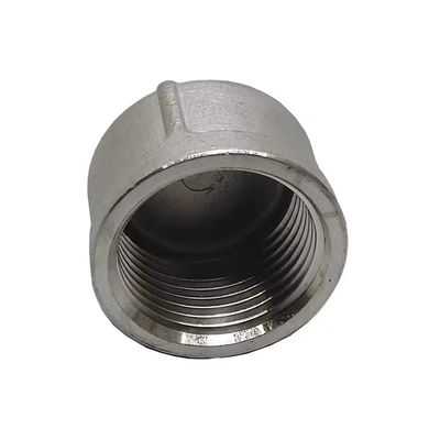 Edelstahlrohrkappe 3/4" NPT weibliche Rohrsteckdosis für gleichmäßige Verbindung
