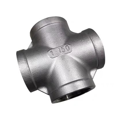 Edelstahl 3/4" weibliche 4-Wege Kreuzgussrohr-Fitting Kopplung für die Verbindung