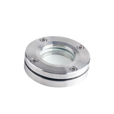 Sanitäre Edelstahl 304 316L Flanschröhre Einbauglas für Tank und Schiff