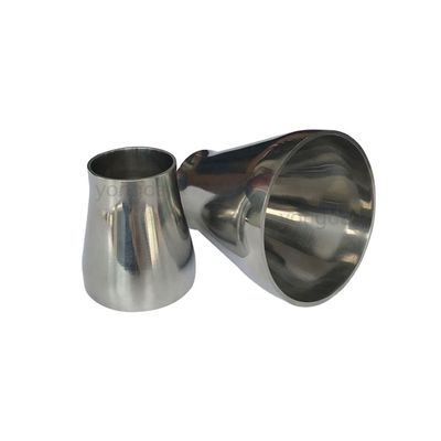 Sanitäre Edelstahl 304 316L Tri-Clamp-Rohr Anpassung Lange kurze Rohr Schweiß exzentrische Reduktor