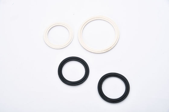 Lebensmittelqualität Weiß Tri-Clamp-Rohr Sanitär-Silicone-PTFE-Dichtung mit EPDM-Gummi-Ferrule