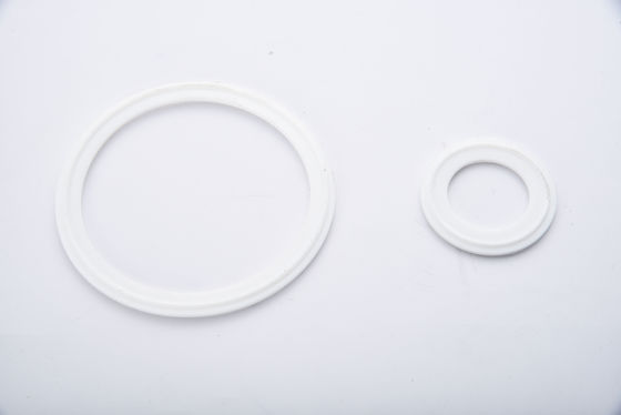 Lebensmittelqualität Weiß Tri-Clamp-Rohr Sanitär-Silicone-PTFE-Dichtung mit EPDM-Gummi-Ferrule