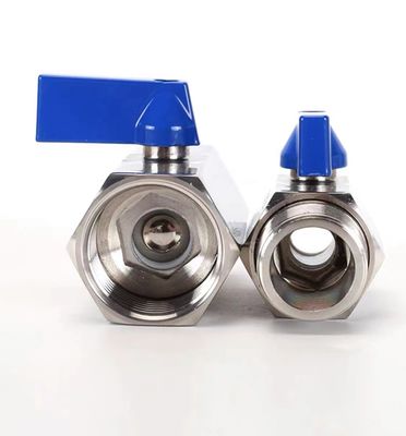 Gleichstrom-Standard-Mini-Kugelventil aus 304 316 Sanitärstahl