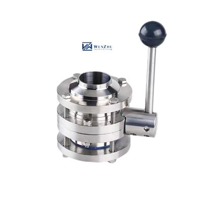 Schmiedete SS304 316 316L Schlossgriffe Vollport 3-teiliges Hintern geschweißtes Ventil 3A DIN SMS