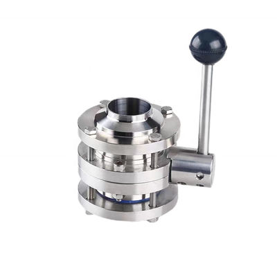 Schmiedete SS304 316 316L Schlossgriffe Vollport 3-teiliges Hintern geschweißtes Ventil 3A DIN SMS