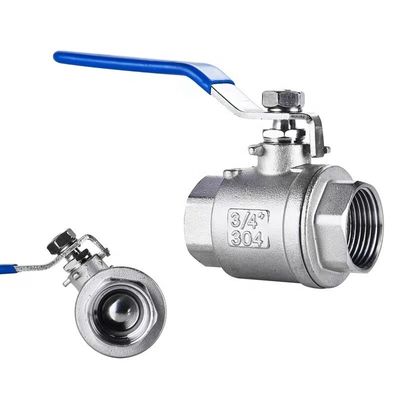 WZ Edelstahl SS 304 316 NPT BSP-Gewinde 2PC Kugelventil für Langlebigkeit angepasst
