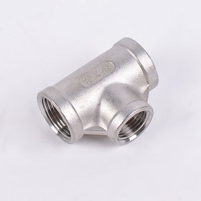 Edelstahl-T-förmige Rohre mit 3/4" NPT-Weibchenfaden und gleichem Kopfcode