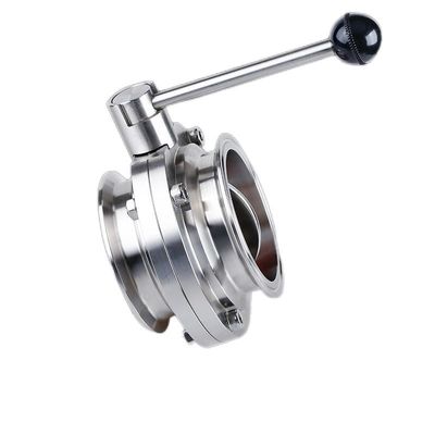1'-8'' Edelstahl 301/304/316 Schmetterlingsventil zur Sanitärkontrolle