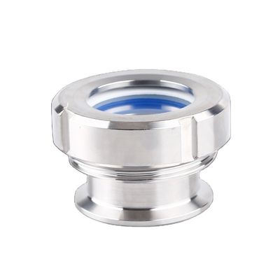 Kundenspezifische Unterstützung ODM Sanitärstahl 304/316L Tri Clamp Union Sight Glass