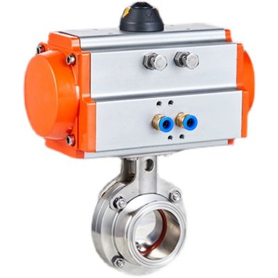 angepasst D681-X Edelstahl 301/304/316 Pneumatisches Schmetterlingsventil