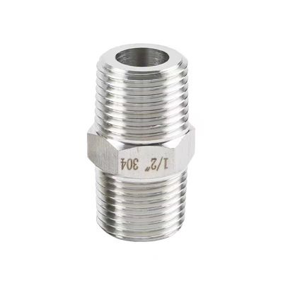 WZ Edelstahl Hochdruckhex Nippel BSP NPT Gleich männliches Gewindepipe