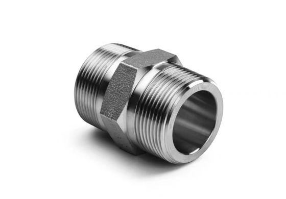 WZ Edelstahl Hochdruckhex Nippel BSP NPT Gleich männliches Gewindepipe