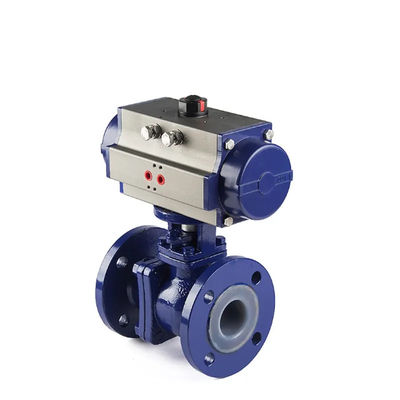 Standard-Pneumatisches WCB-Kohlenstoffstahl dn50 pn16 Flanschkugelventil für individuelle Unterstützung