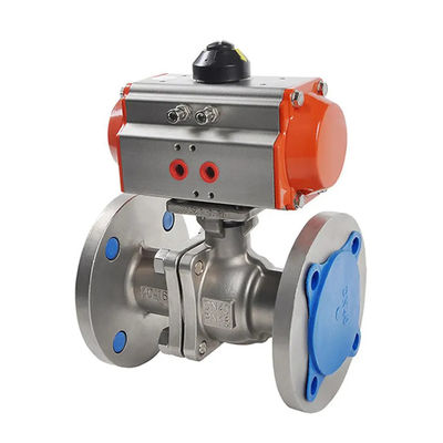 Standard-Pneumatisches WCB-Kohlenstoffstahl dn50 pn16 Flanschkugelventil für individuelle Unterstützung