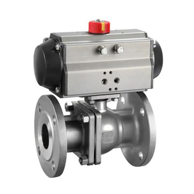 Standard-Pneumatisches WCB-Kohlenstoffstahl dn50 pn16 Flanschkugelventil für individuelle Unterstützung