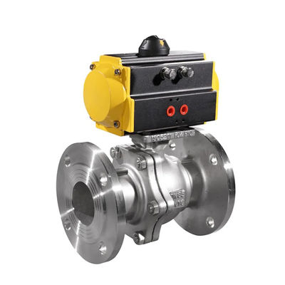 Standard-Pneumatisches WCB-Kohlenstoffstahl dn50 pn16 Flanschkugelventil für individuelle Unterstützung