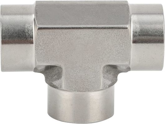 Edelstahl 301 T-Fitting 3-Wege-Anschluss 1/8" NPT weiblich x 1/8" NPT weiblich x 1/8" NPT weiblich
