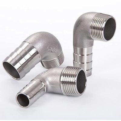 Weibliche Verbindung 3/8" Schlauch Barbe x 1/2" NPT Männliche 90 Grad Ellenbogen Adapter für Heimbrühe