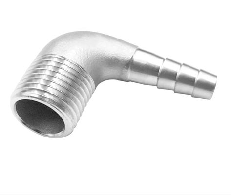 Weibliche Verbindung 3/8" Schlauch Barbe x 1/2" NPT Männliche 90 Grad Ellenbogen Adapter für Heimbrühe