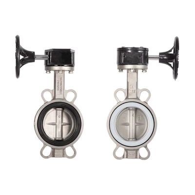 Sanitäre SS304/316L Turbinenpaar-Schmetterlingsventil D371X-10/16P für Wasserstop-Funktion