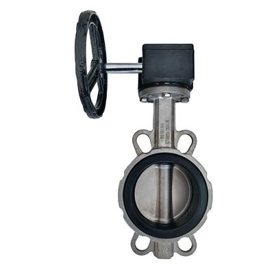 Sanitäre SS304/316L Turbinenpaar-Schmetterlingsventil D371X-10/16P für Wasserstop-Funktion