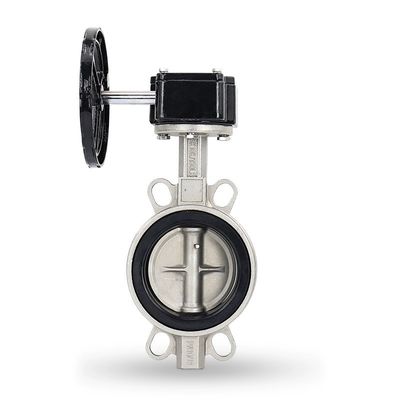 Sanitäre SS304/316L Turbinenpaar-Schmetterlingsventil D371X-10/16P für Wasserstop-Funktion