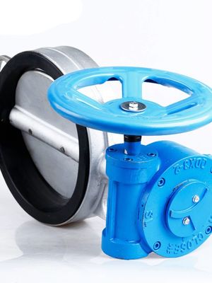 Sanitäre SS304/316L Turbinenpaar-Schmetterlingsventil D371X-10/16P für Wasserstop-Funktion