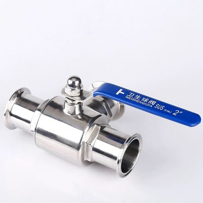 Sanitäre Kugelventile aus Edelstahl 304 316 316L Tri-Clamp 3-Wege Sanitäre Kugelventile Typ T Typ L