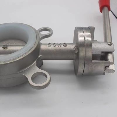 Edelstahl 304 316 Silber Wafer Typ Schmetterlingsventil mit Gewindeverbindung