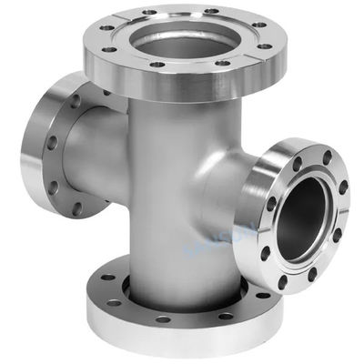 Edelstahl 301/304/316 KF Equal Tee Connect Flansche Vakuum mit OEM-Unterstützung