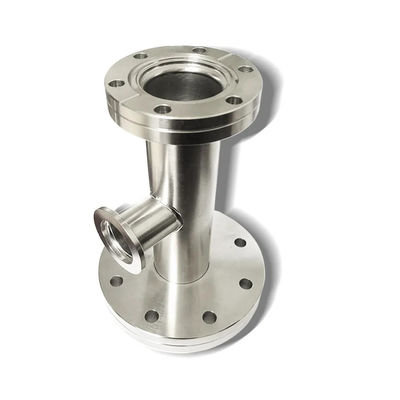 Edelstahl 301/304/316 KF Equal Tee Connect Flansche Vakuum mit OEM-Unterstützung