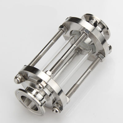 Sanitäre Rohrverbindungen aus Edelstahl 304/316 Tri-Clamp Straight Tubular Sight Class