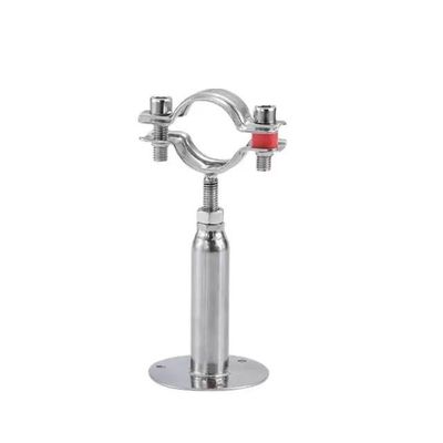Verstellbarer Silberrohrhalter aus Edelstahl 304 mit Gewinde/Klemm/Schweißanschluss