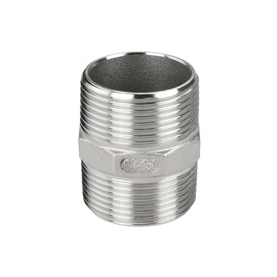 Männliche hexagonale Brustwarze Silber Sanitäre Edelstahl 201 304 316 Gewinde
