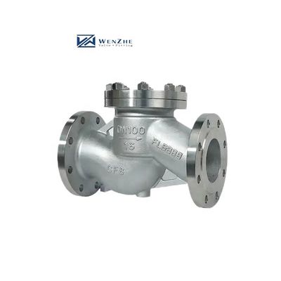 Flansch-Aufzugs-Scheckventil Silber aus Edelstahl 304 316 316L PN16 PN25 PN40 PN64 PN100