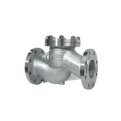 Flansch-Aufzugs-Scheckventil Silber aus Edelstahl 304 316 316L PN16 PN25 PN40 PN64 PN100