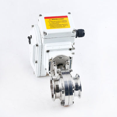 Sanitäre Ventil aus Edelstahl 304/316L mit elektrischem Aktor