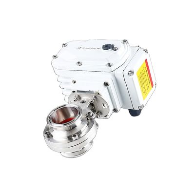 Sanitäre Ventil aus Edelstahl 304/316L mit elektrischem Aktor