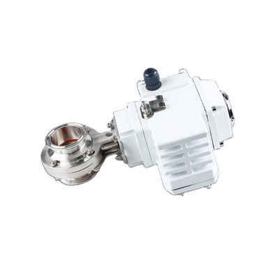 Sanitäre Ventil aus Edelstahl 304/316L mit elektrischem Aktor