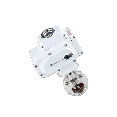 Sanitäre Ventil aus Edelstahl 304/316L mit elektrischem Aktor