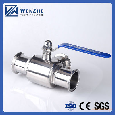 Normaltemperatur Medien Sanitärstahl 304 316L Tri-Clamp Tee 3-Wege Kugelventil