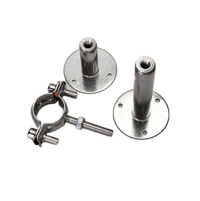 Rundkopf-Code Edelstahl 201304 Schweiß/verstellbare Rohrlänge Rohrträger