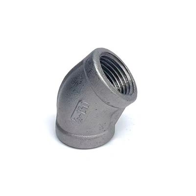 ODM unterstützt WZ 201 304 316L Rohrverbindungen NPT Bspt Threading 45 Grad Weibliche Ellenbogen