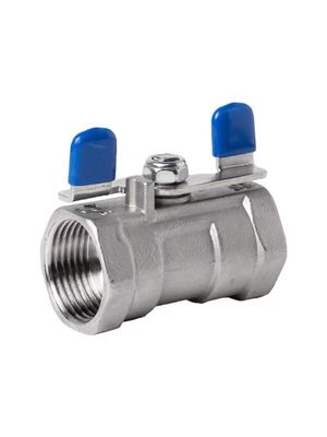 1/4''-4.0'' Edelstahl 1PC Schmetterlingsgriff Mini-Kugelventil mit Gewinde Ende NPT BSPT